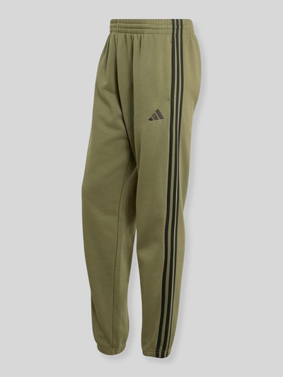 adidas Sportswear Regular Fit Sweathose aus Baumwoll-Mix Oliv 2