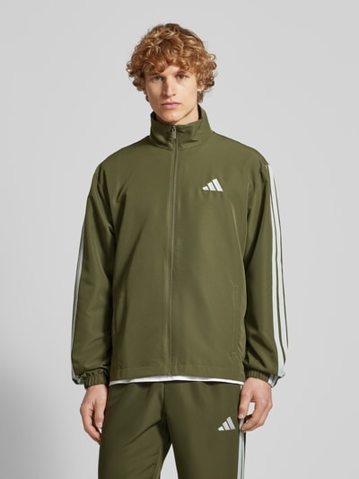 ADIDAS SPORTSWEAR Trainingsanzug mit labeltypischen Streifen Oliv 4