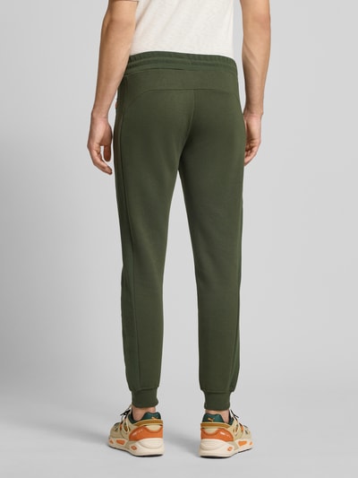 Jack & Jones Slim Fit Sweatpants mit Logo-Print Modell 'Gordon' Oliv 5