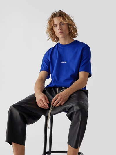 MSGM T-Shirt mit Brand-Print Royal 3