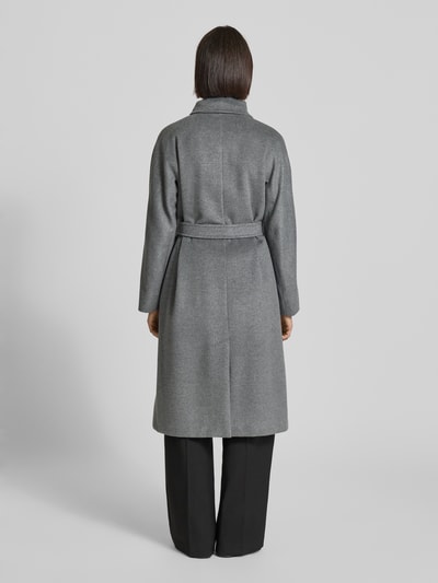 Weekend Max Mara Regular Fit Wollmantel aus reiner Schurwolle Modell 'RESINA' Dunkelgrau Melange 5