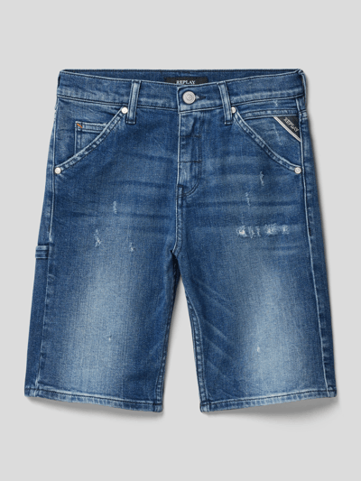 Replay Jeansshorts im 5-Pocket-Design Blau 1