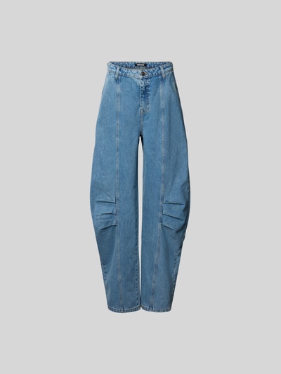 ROTATE Barrel Jeans mit Gesäßtaschen Jeansblau 2