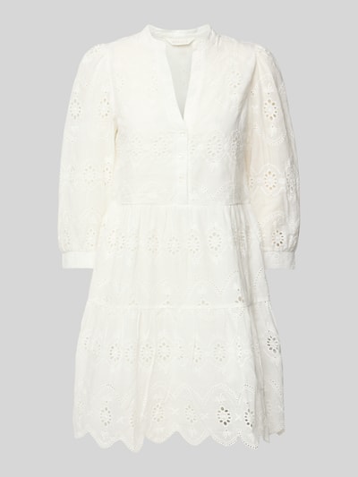 Apricot Sukienka o długości do kolan z koronką szydełkową Złamany biały 2