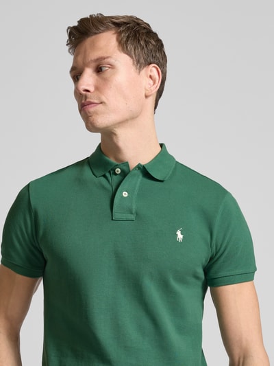 Polo Ralph Lauren Poloshirt mit Label-Stitching Smaragd 3