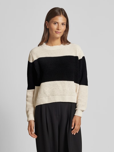 Vero Moda Pullover mit Rundhalsausschnitt Modell 'AGATE' Beige 4