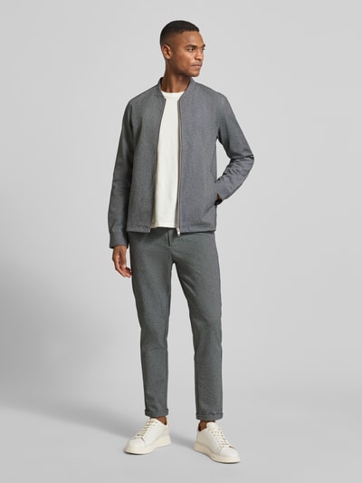 Lindbergh Cropped Stoffhose mit französischen Eingrifftaschen Mittelgrau 1