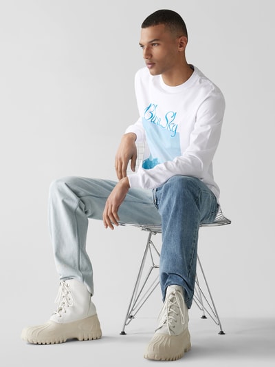 Blue Sky Inn Longsleeve mit Prints Weiss 6