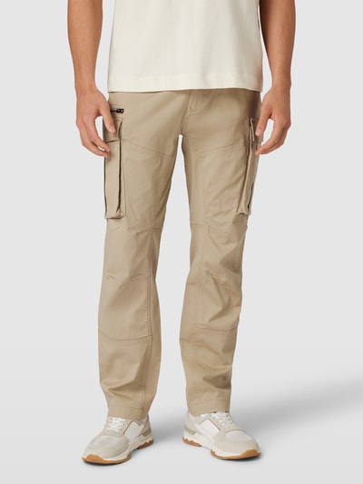 MCNEAL Loose Fit Cargohose in unifarbenem Design Beige Melange 4