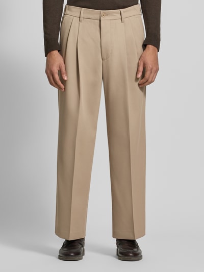 DRYKORN Wide Fit Hose mit Bügelfalten Modell 'LEEK' Beige 4