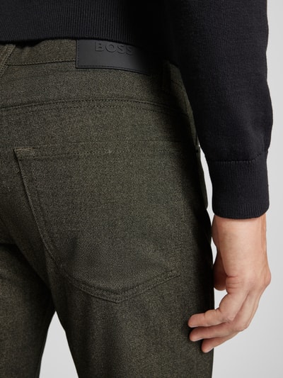 BOSS Hose im 5-Pocket-Design mit Viskose-Anteil Modell 'Maine' Mittelbraun 3