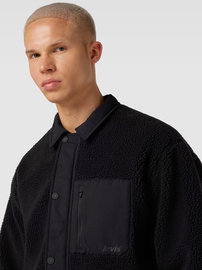 Levi's® Sherpa Jacket mit Druckknopfleiste Modell 'BUCHANAN' Black 3