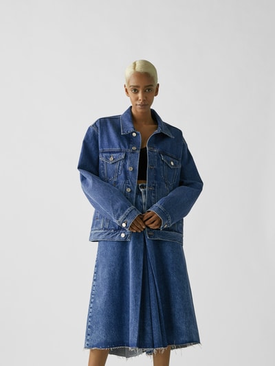 VETEMENTS Unisex Jeansjacke in Oversize Blau 4