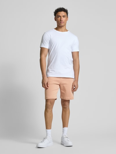 Lacoste Regular Fit Sweatshorts mit elastischem Bund Rostrot 1