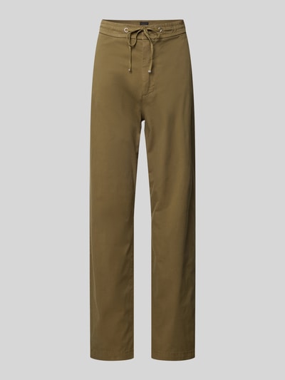 BOSS Orange Stoffhose mit Tunnelzug Modell 'Tapata' Khaki 2