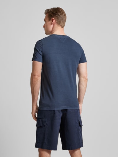 Tommy Hilfiger T-shirt met labelstitching Marineblauw - 5