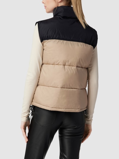 Review Bodywarmer met contrastgarnering, model 'PUFF' Steengrijs - 5