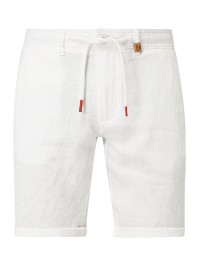 Montego Chinoshorts aus reinem Leinen Weiss 2