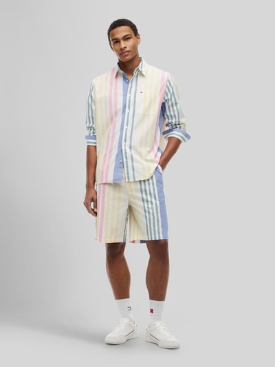 Tommy Jeans Regular Fit Bermuda aus reiner Baumwolle Bleu 1