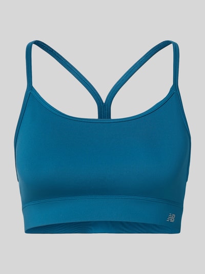 New Balance Yoga BH mit rückseitigem Cut Out Tuerkis 1