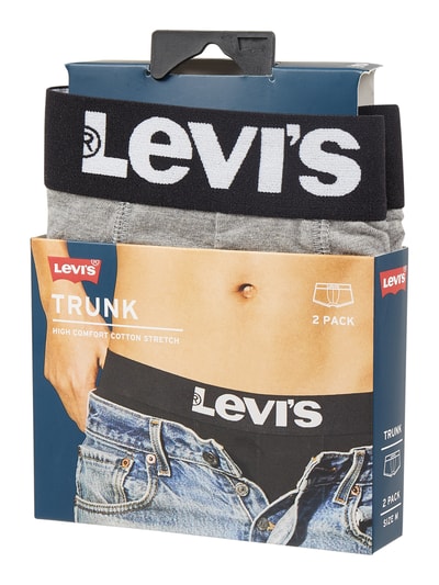 Levi's® Boxershort met logo in band in een set van 2 stuks  Middengrijs gemêleerd - 2