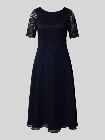 Vera Mont Cocktailkleid mit Spitzenbesatz Marine 2