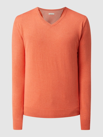 Tom Tailor Pullover aus Baumwolle Orange Melange 2