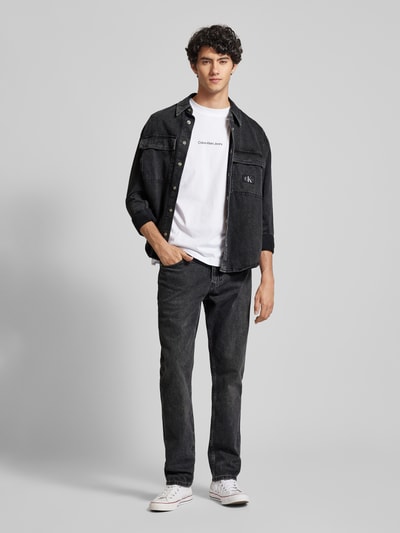 Calvin Klein Jeans Straight fit jeans in 5-pocketmodel, model 'AUTHENTIC' Zwart - 1