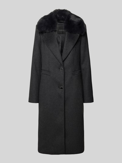 GUESS Regular fit mantel met wolgehalte model 'Karole' Middengrijs - 2