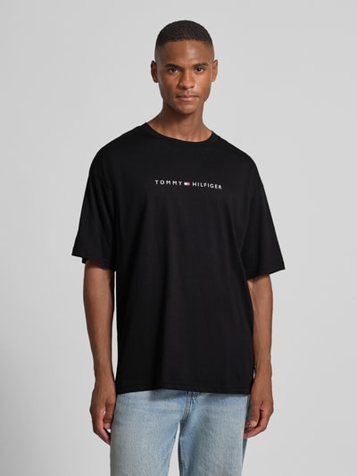 Tommy Hilfiger Relaxed Fit T-Shirt aus reiner Baumwolle Black 4