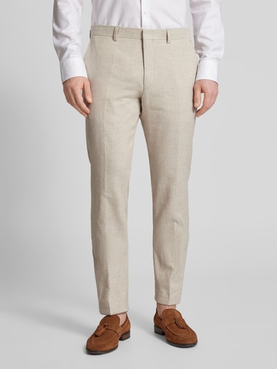 Roy Robson Slim fit pantalon met steekzakken Zand - 4