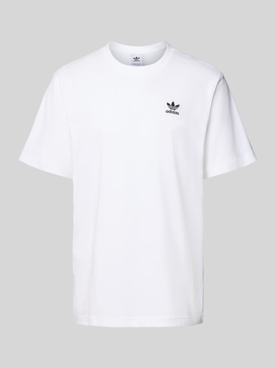 adidas Originals T-Shirt mit Label-Stitching und Rundhalsausschnitt Weiss 2
