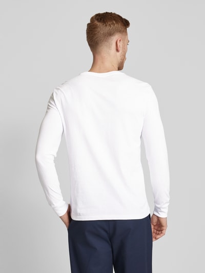 Polo Ralph Lauren Longsleeve mit Label-Stitching Weiss 5