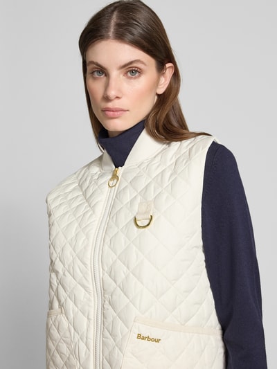 Barbour Regular Fit Steppweste mit Label-Applikation Modell ´ROSALIE` Weiss 3