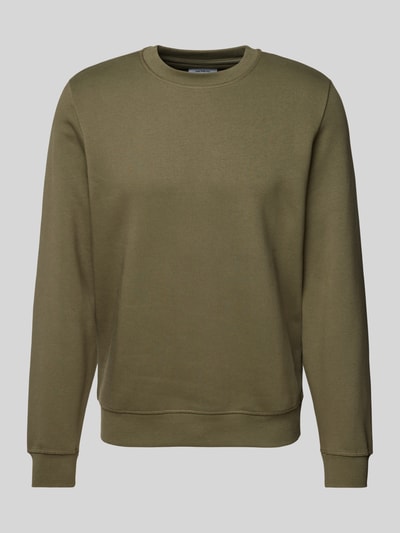 MCNEAL Sweatshirt mit Label-Stitching Oliv 2