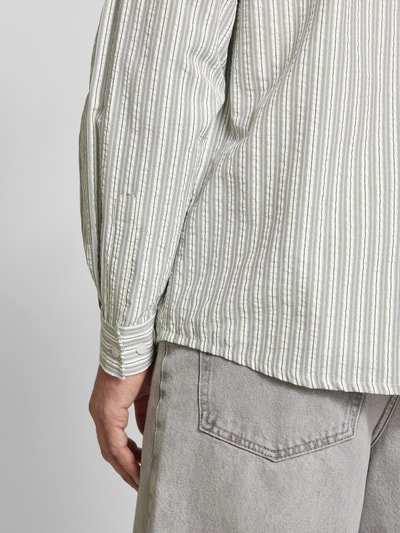 WOODBIRD Freizeithemd mit Knopfleiste Modell 'Buzo' Hellgrau 3