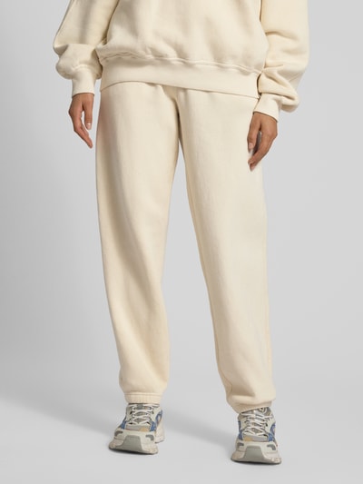 American Vintage Sweatpants met elastische band, model 'FIKY' Offwhite - 4