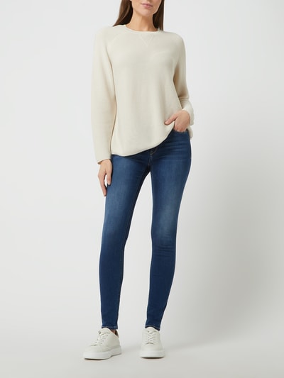 Replay Skinny Fit High Waist Jeans mit Stretch-Anteil Modell 'Luzien' Blau 1