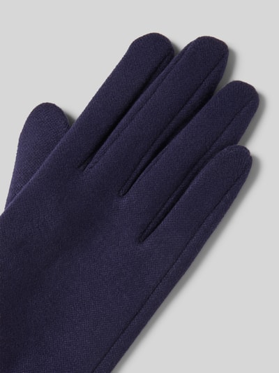 EEM Regular fit handschoenen met knoopsluiting Marineblauw - 3