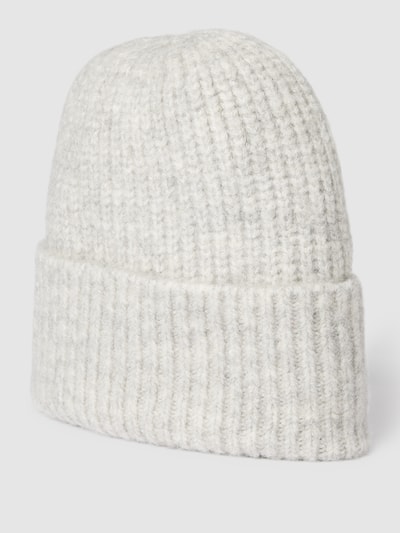 moves Beanie met labelstitching Lichtgrijs - 1