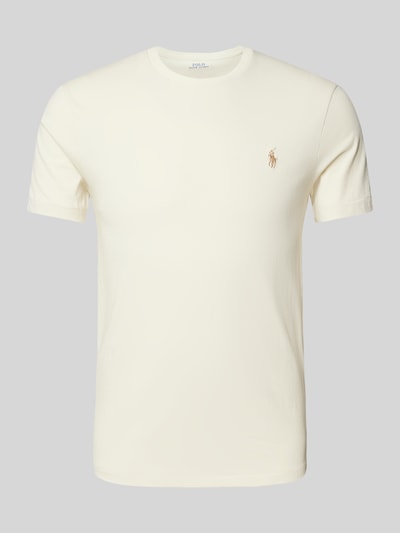 Polo Ralph Lauren T-Shirt mit Label-Stitching Beige 2