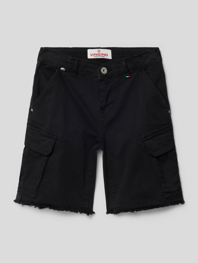 VINGINO Cargoshorts mit Label-Detail Modell 'REVI' Black 1