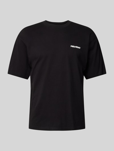 REVIEW T-Shirt mit Label-Print Black 2