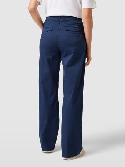 Brax Stoffen broek met all-over motief, model 'MAINE' Blauw - 5