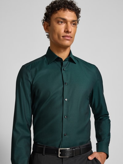 OLYMP Level Five Slim fit zakelijk overhemd met kentkraag Groen - 3