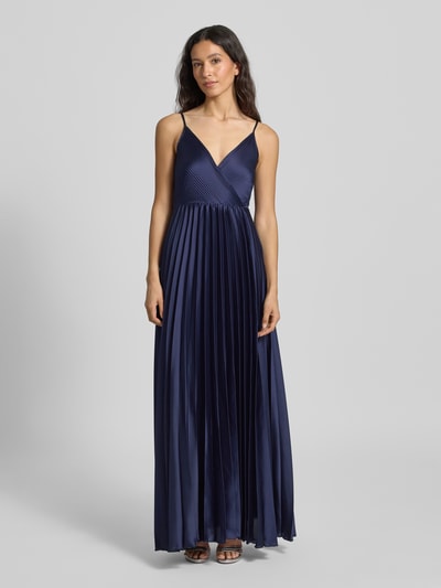 GUIDO MARIA KRETSCHMER WOMAN Abendkleid mit Plisseefalten Modell 'Sarina' Dunkelblau 4