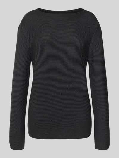 Marc O'Polo Regular Fit Strickpullover aus reiner Baumwolle Dunkelgrau 2