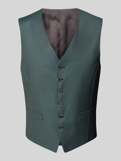 JOOP! Collection Slim Fit Anzugweste mit Leistentaschen Modell 'Weazer' Gruen 2