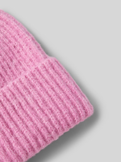 Vero Moda Czapka beanie z szerokim brzegiem model ‘GILA’ Mocnoróżowy 2