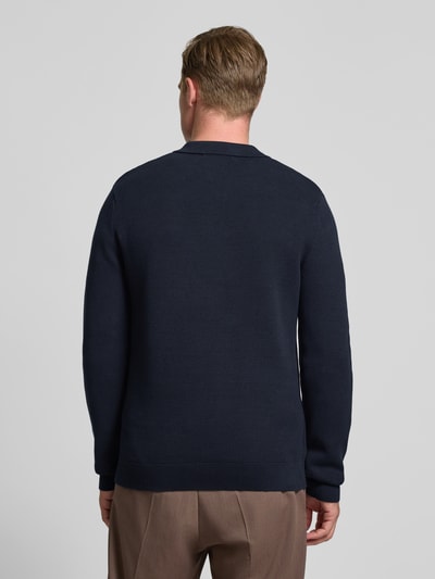 SELECTED HOMME Regular Fit Strickpullover aus reiner Baumwolle Modell 'DANE' Dunkelblau 5